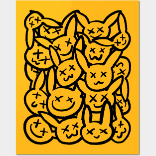 Pop Punk Smiley Face Posters and Art
